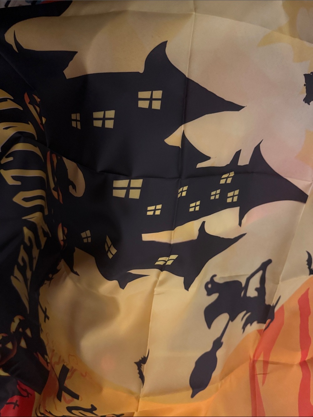 Cloth happy Halloween backdrop